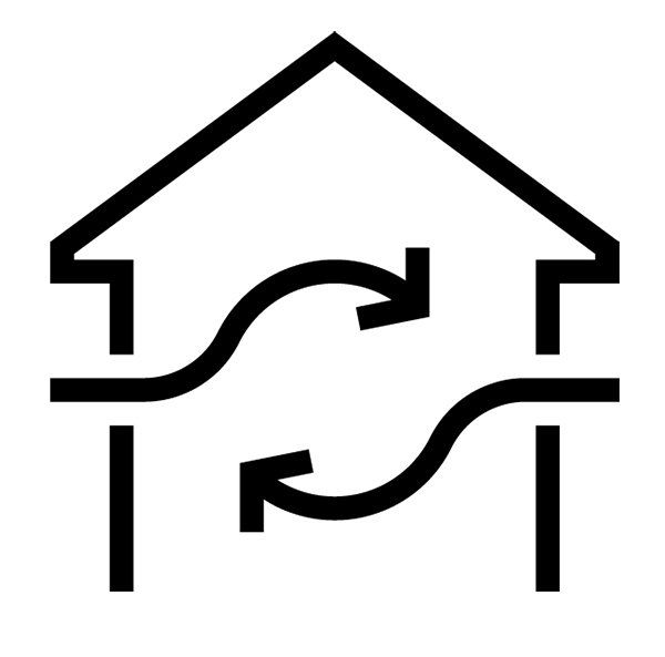 durchlüftetes haus Icon