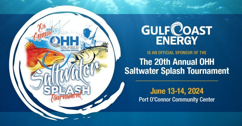 A poster for the 20th annual ohh saltwater splash tournament