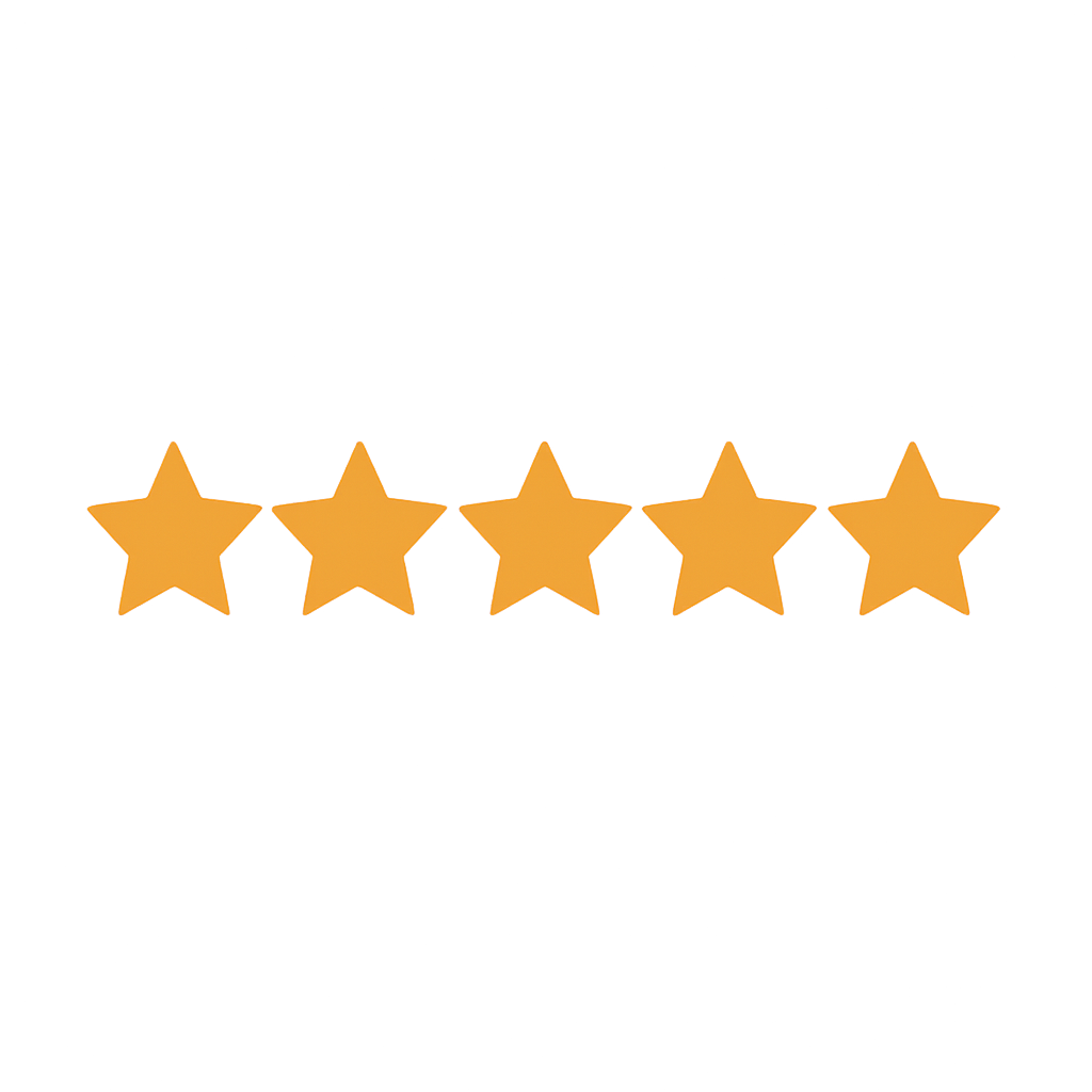 5 star review rating