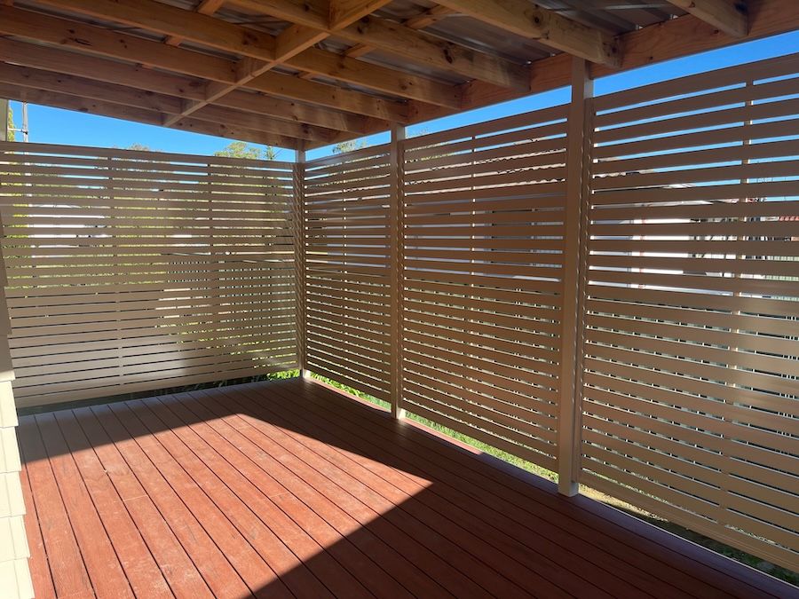 A Privacy Screen on a Patio — Newcastle & MidCoast Privacy Screens & Gates In Kurri Kurri, NSW