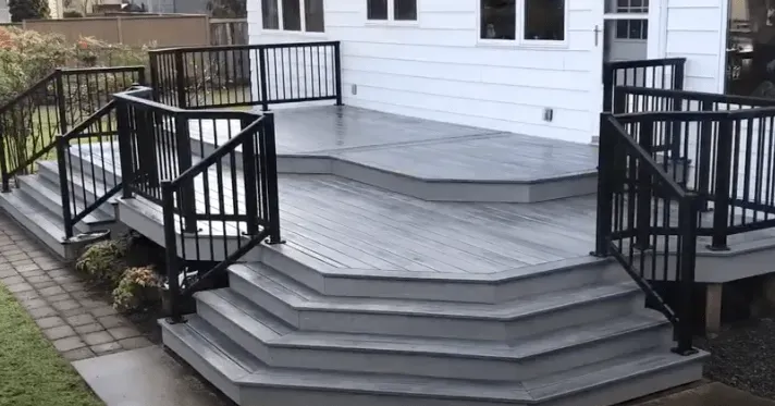 Grey Trex Re-decking Project in Portland