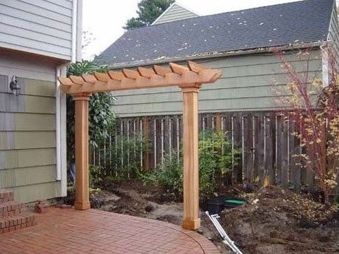 Grape Style Garden Arbor Built by Creative Fences & Decks in Portland, OR