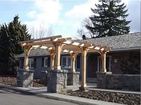 Custom Retaining Wall and Arbor Entryway in Portland