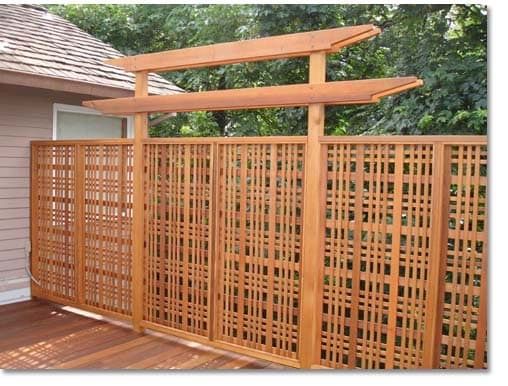 Privacy Screen on Deck in Portland Oregon