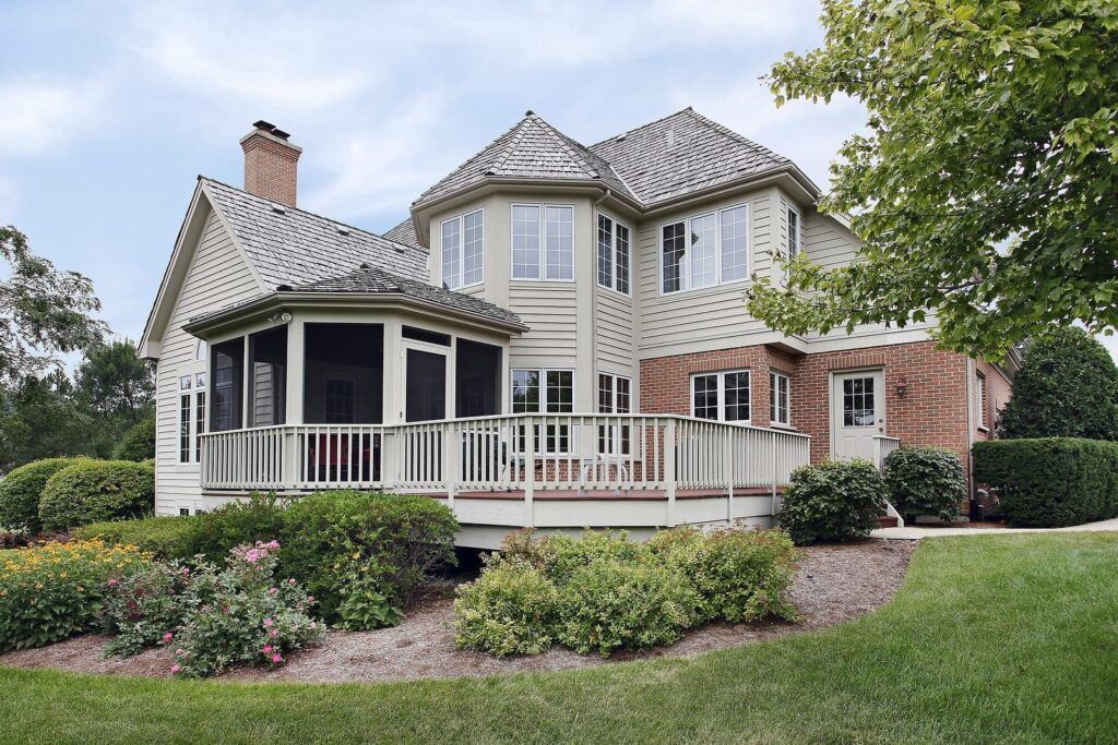 Backyard Deck was built by Local Deck Contractor - Creative Fences & Decks