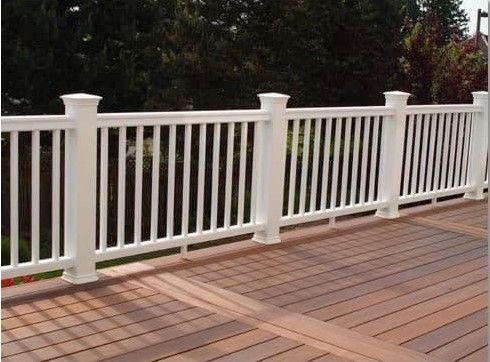 White Deck Railings in Portland Oregon