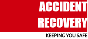Red logo with white text reading 