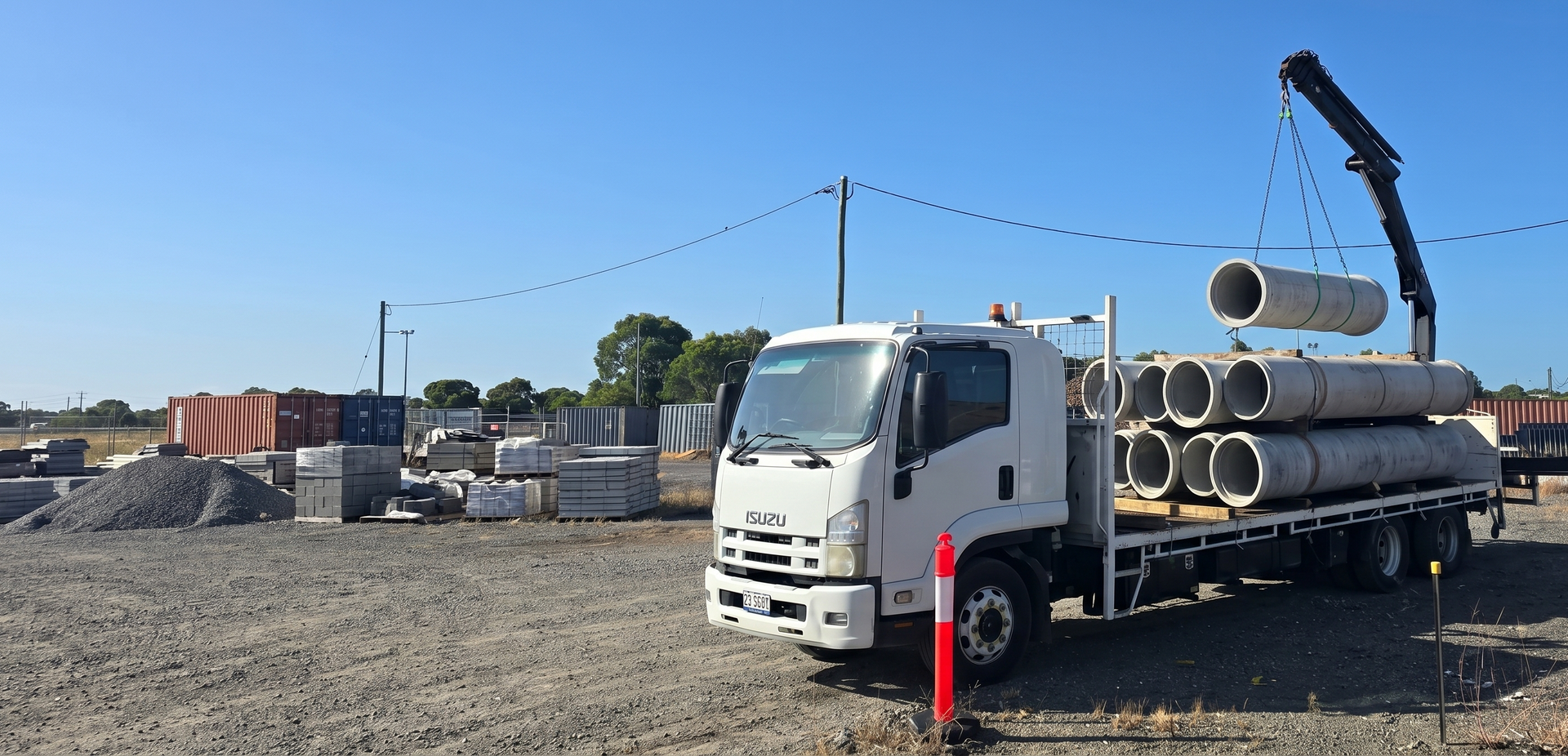 Crane truck hire