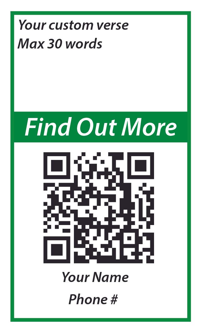 FGBA Salvation Business Card rear - custom