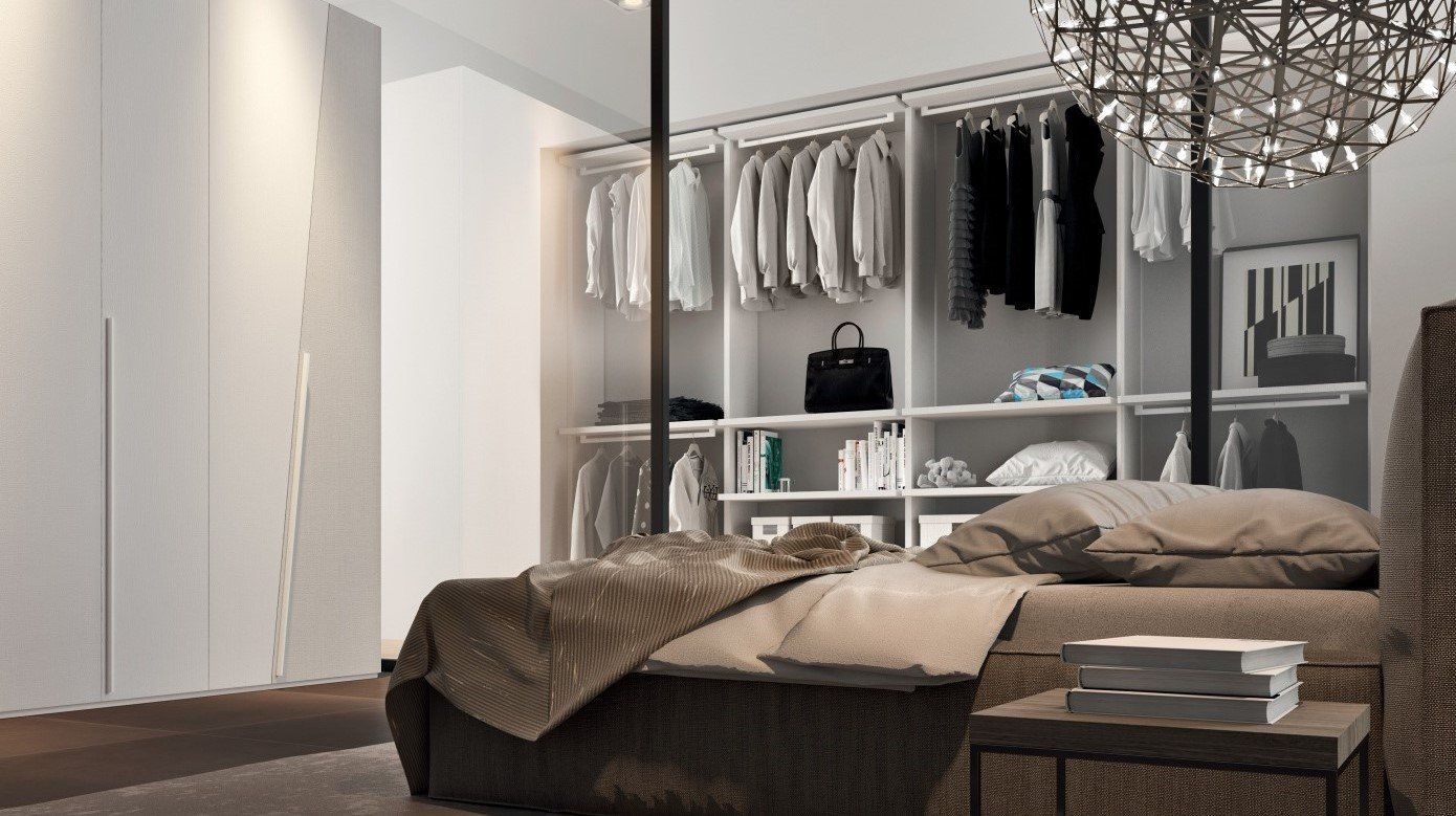 letto matrimoniale con cabina armadio