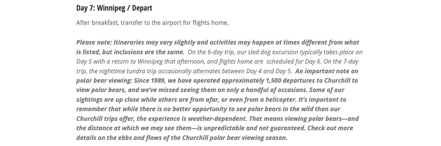 Natural Habitat Adventures - Canada's Premier Polar Bear Adventure