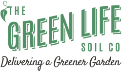 Green Life Soil Co. logo with green text: “The Green Life Soil Co.” and “Delivering a Greener Garden” tagline.