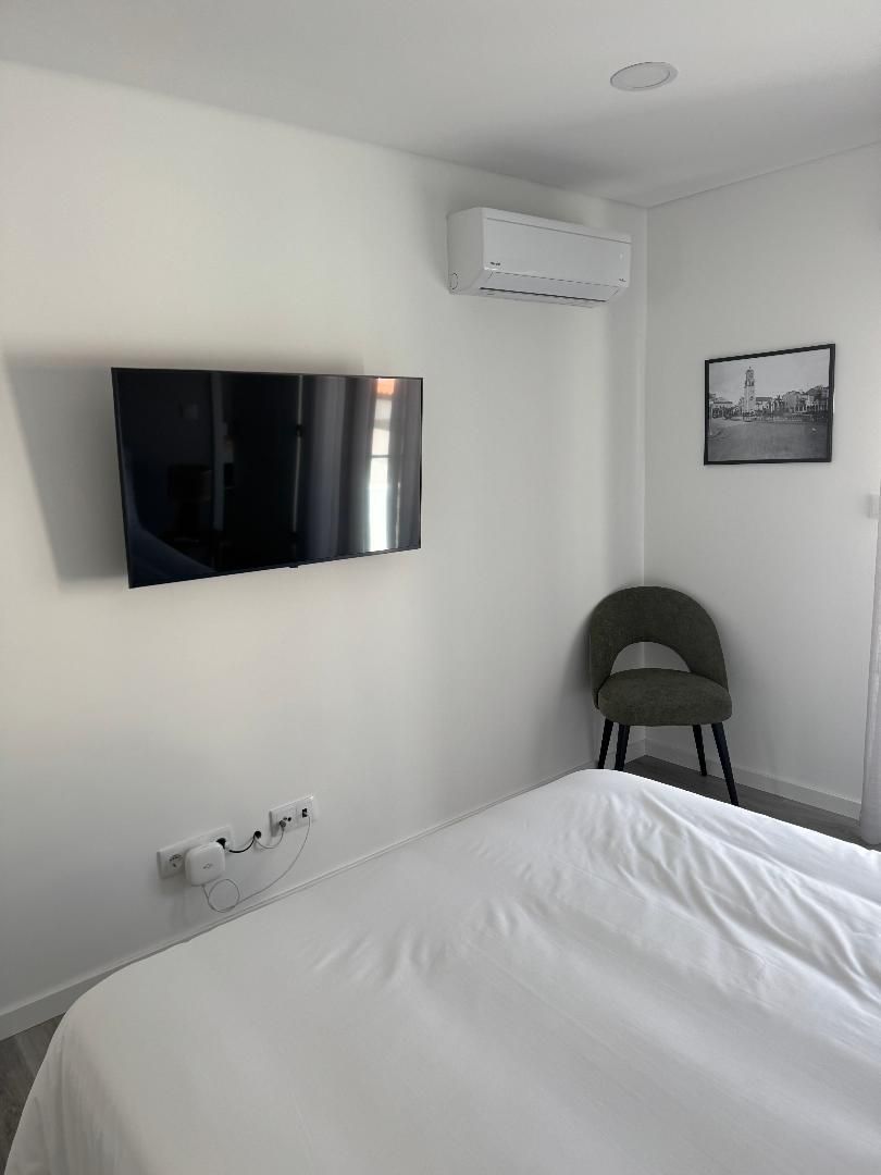 Sitting area and flat screen TV