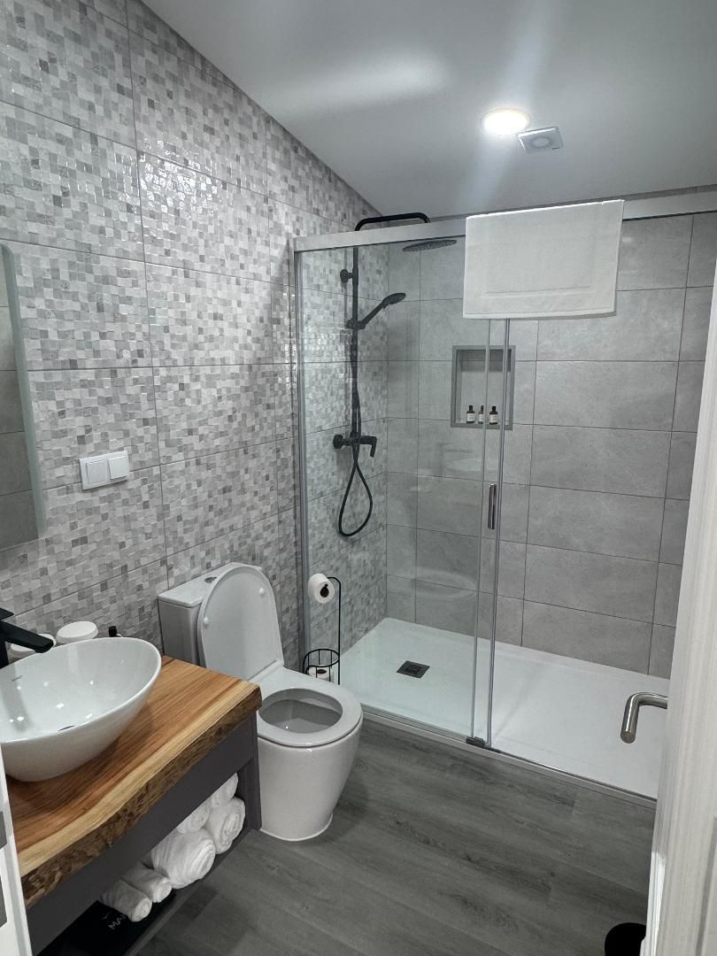 Bathroom with walk in shower