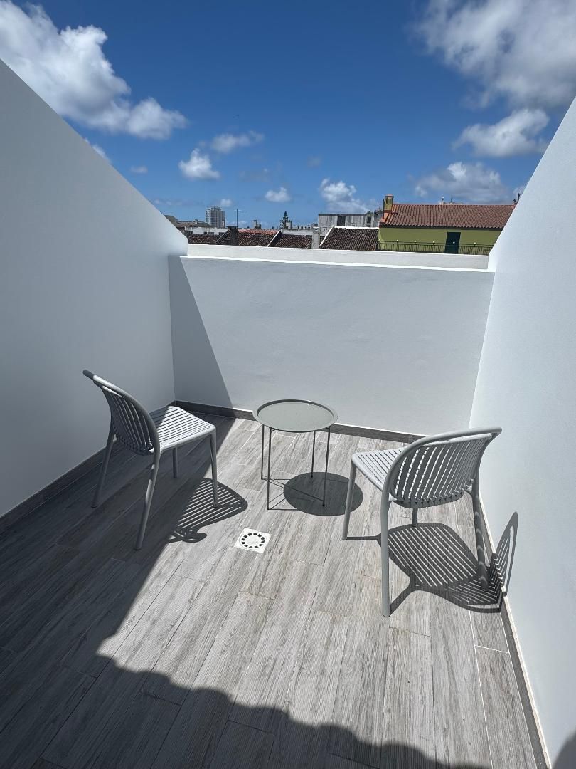 Beautiful furnished balcony with mountain view
