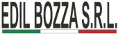 Logo EDIL BOZZA SRL con testo nero e strisce verdi, bianche e rosse sottostanti.