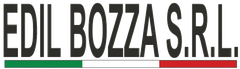 Logo EDIL BOZZA SRL con testo nero e strisce verdi, bianche e rosse sottostanti.