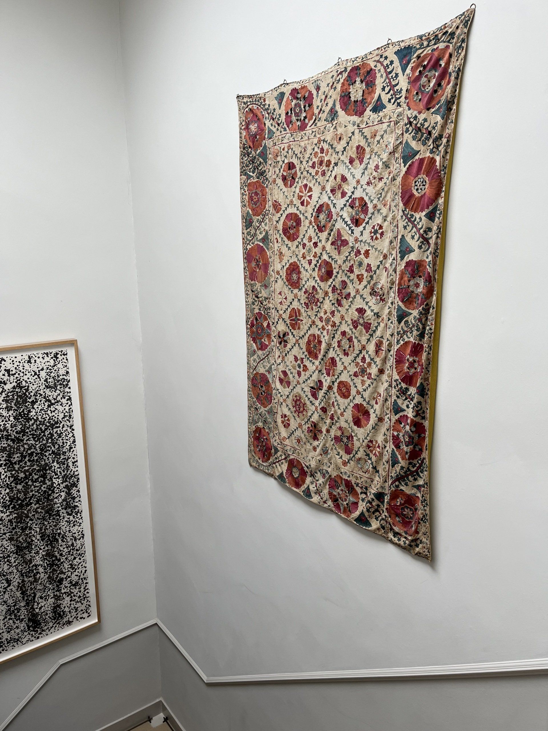 Wall hanging inspiration for upcycled Persian rose drawers.