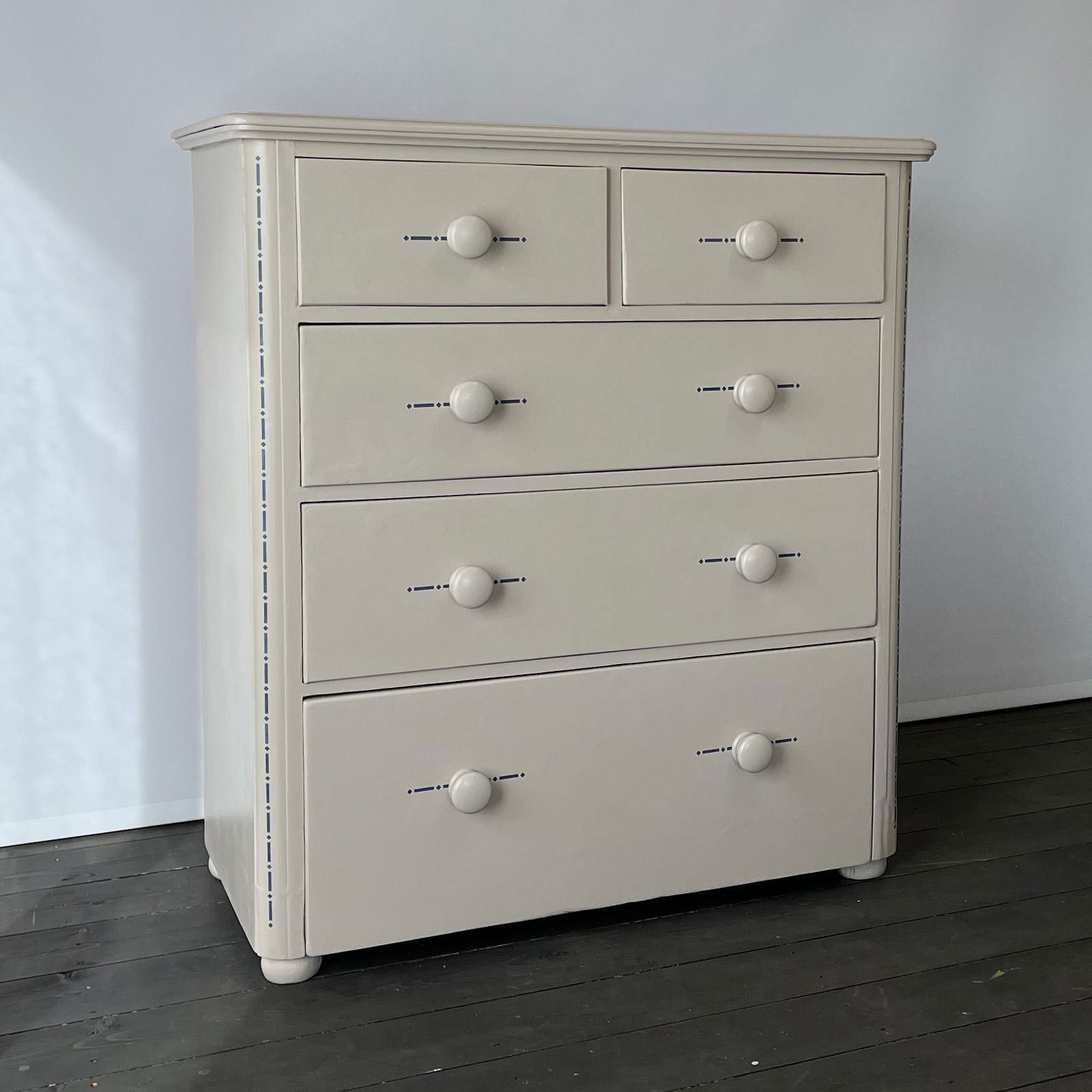 Upcycled drawers in Helen Bateman's Edinburgh studio.