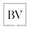 A black and white logo for a design and build company.