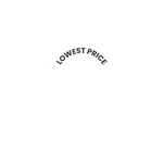 A logo that says `` lowest price '' on a white background.