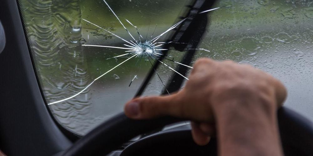 cracked windshield