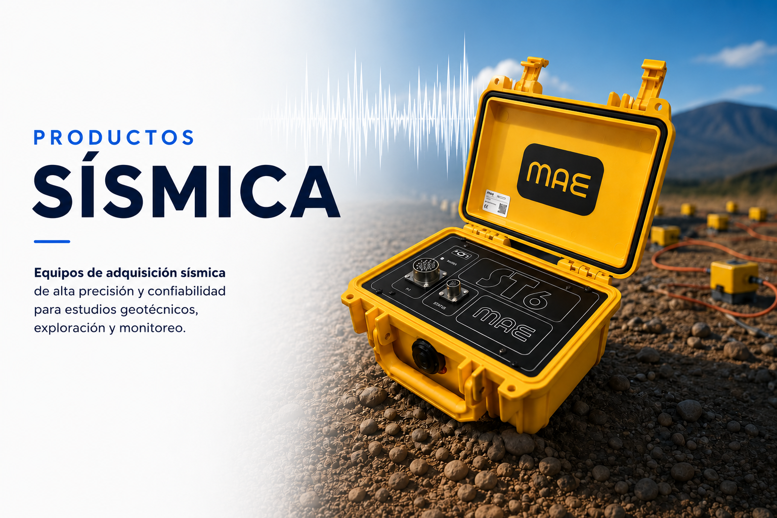 Productos sísmicos para estudios de geofísica
