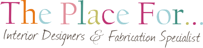 The logo for the place for interior designers and fabrication specialist The logo for the place for interior designers and fabrication specialist