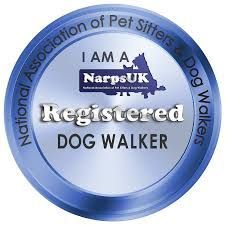 Blue circular badge: