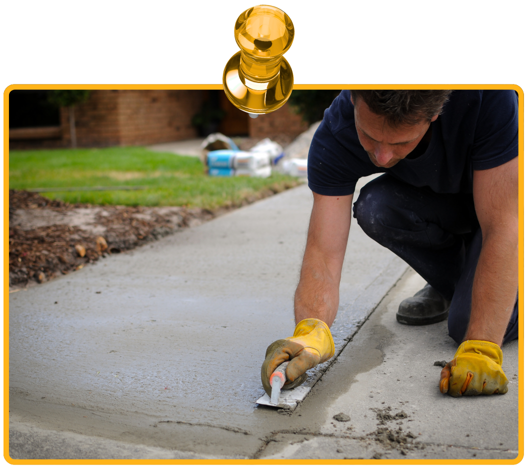 Driveway restoration project showing repaired surface and improved drainage