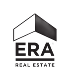 ERA Real Estate logo: geometric house shape, black and white, with "ERA" text and "REAL ESTATE" below.