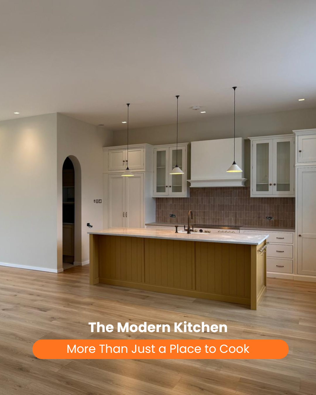 Bespoke modern kitchen renovation by VoskeFinish London, featuring a quartz island, custom joinery,