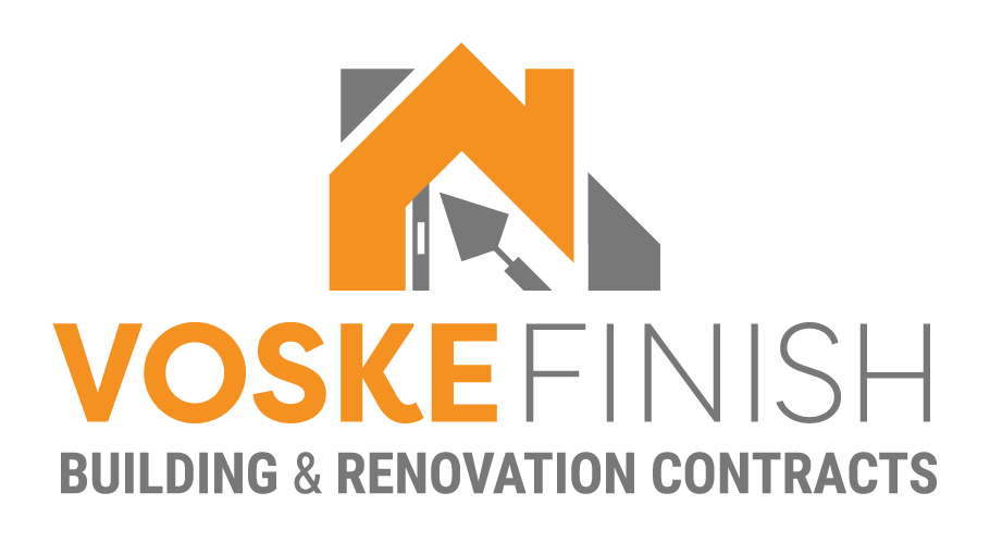VoskeFinish header and footer branding logo with contact number