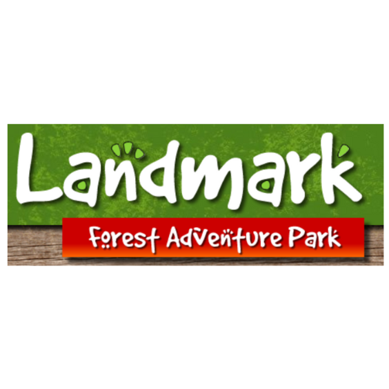 The logo for landmark forest adventure park