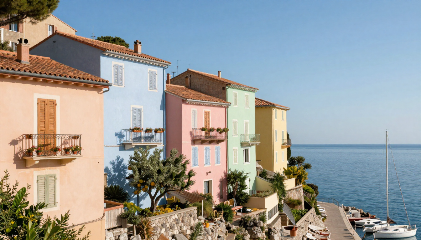 Menton Colorful Buildings