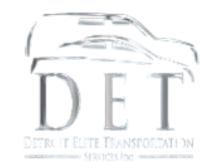 A logo for Detroit Elite Transportation Services Inc