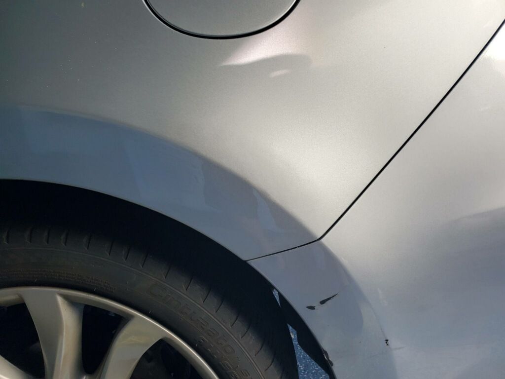 fender dent after paintless dent repair