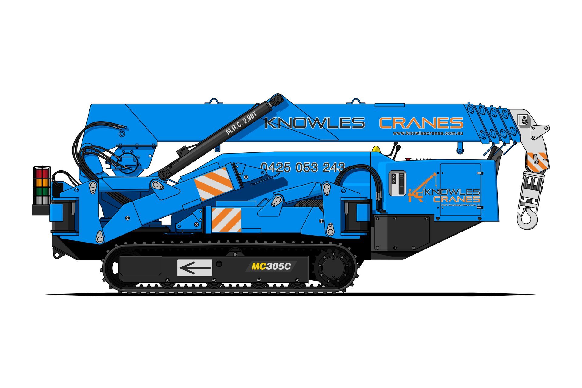 MC305C-3 MAEDA SPIDER
CRAWLER CRANE