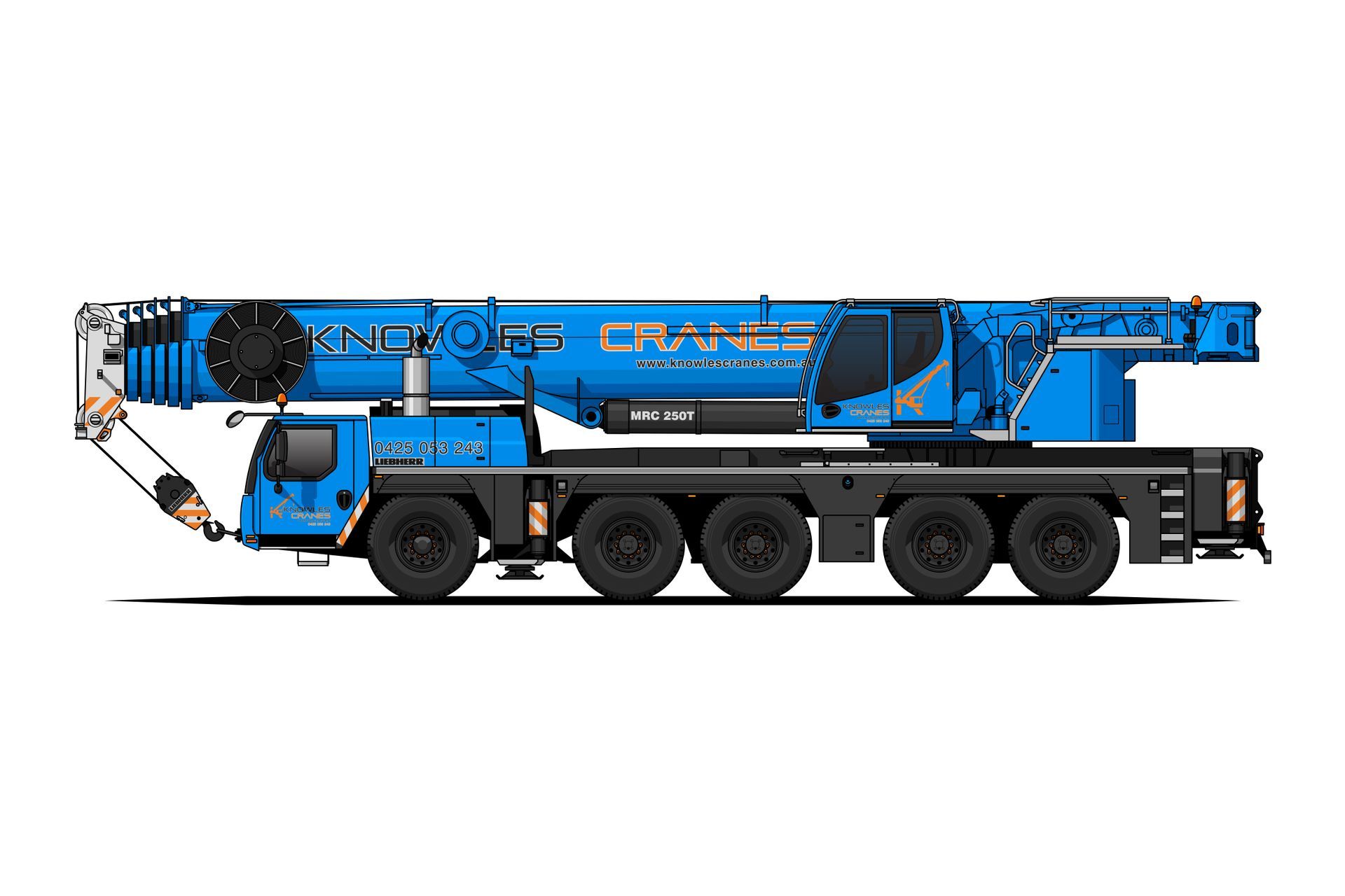 250T Liebherr All terrain Slew Crane
