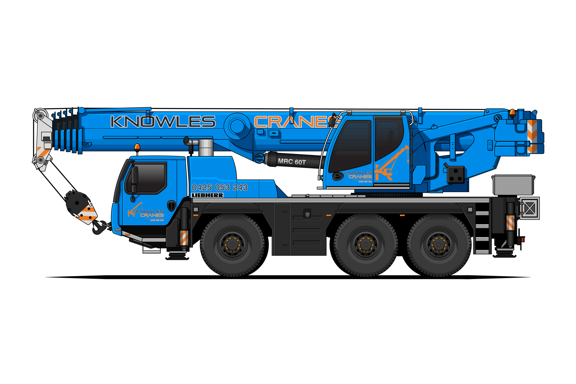 50T Liebherr All Terrain Slew Crane