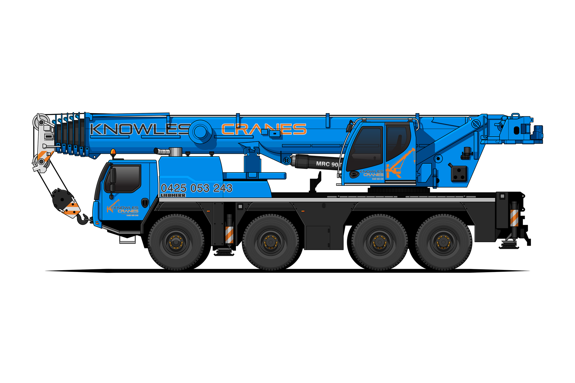 90T Liebherr All Terrain Slew Crane