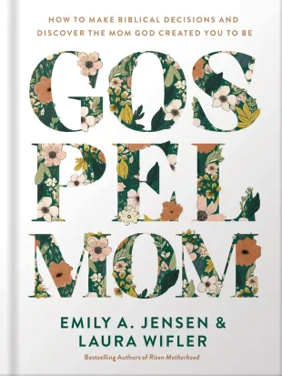 Book cover for “Gospel” by Emily A. Jensen and Laura Wifler, with floral-patterned title letters.