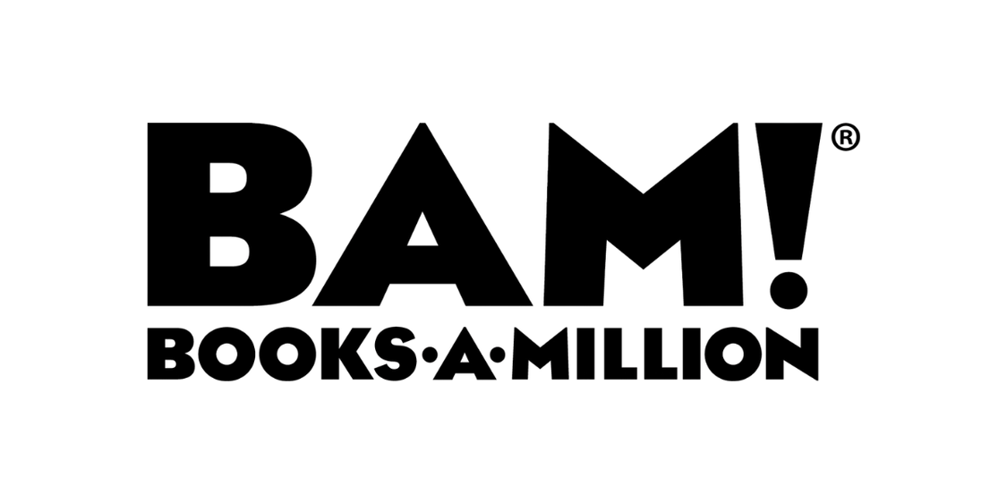 BAM! Books-A-Million logo in bold black text on a white background