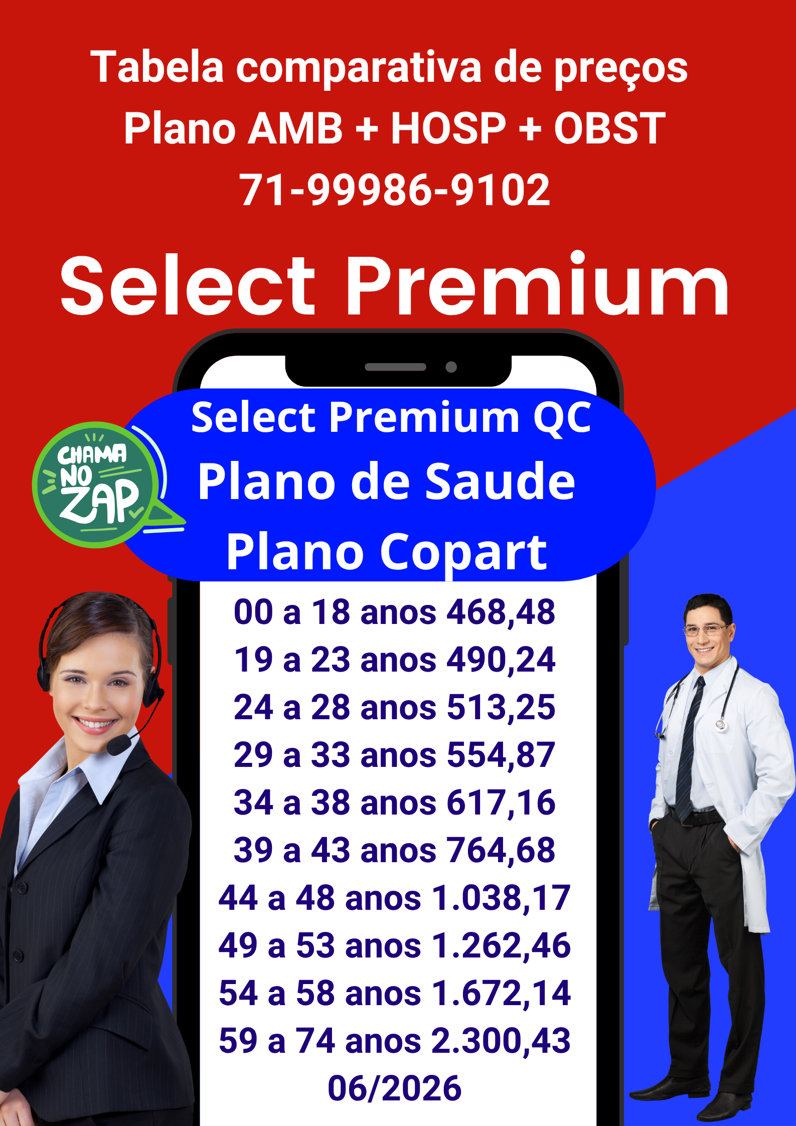 select saude tabela de preço