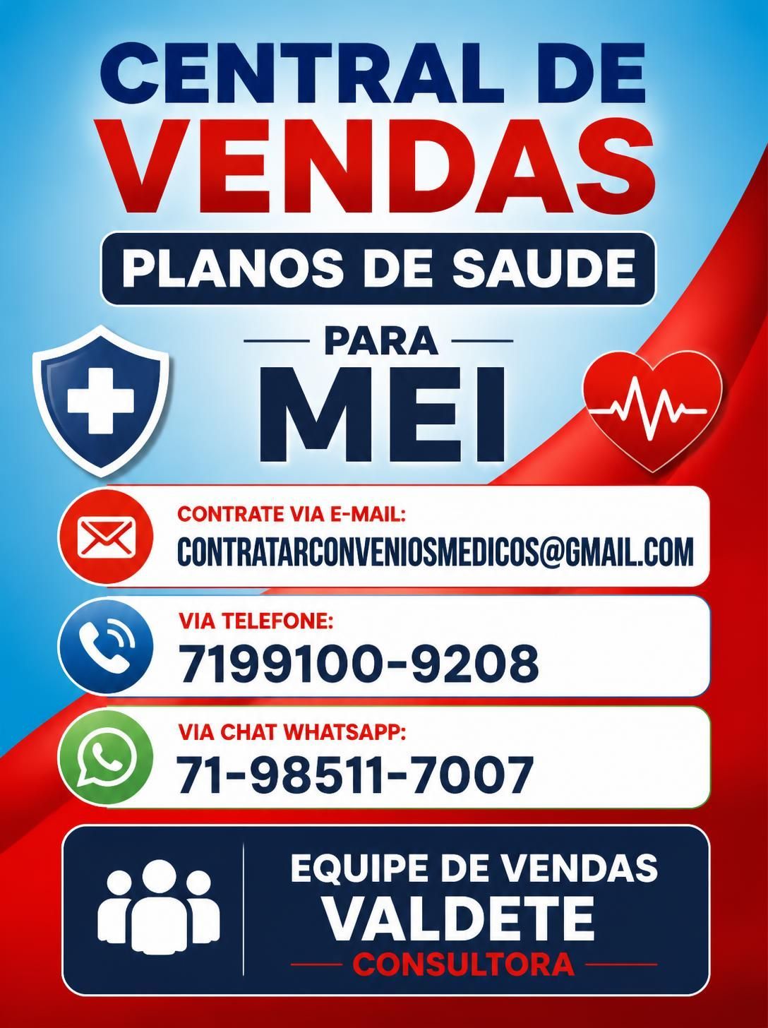 central de vendas de planos de saúde na bahia, equipe de vendas planos de saude ba, contatos por e-mail, telefone e WhatsApp contratar plano de saude na bahia, telefone corretora plano de saude na bahia