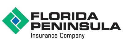 The logo for the florida peninsula insurance company
