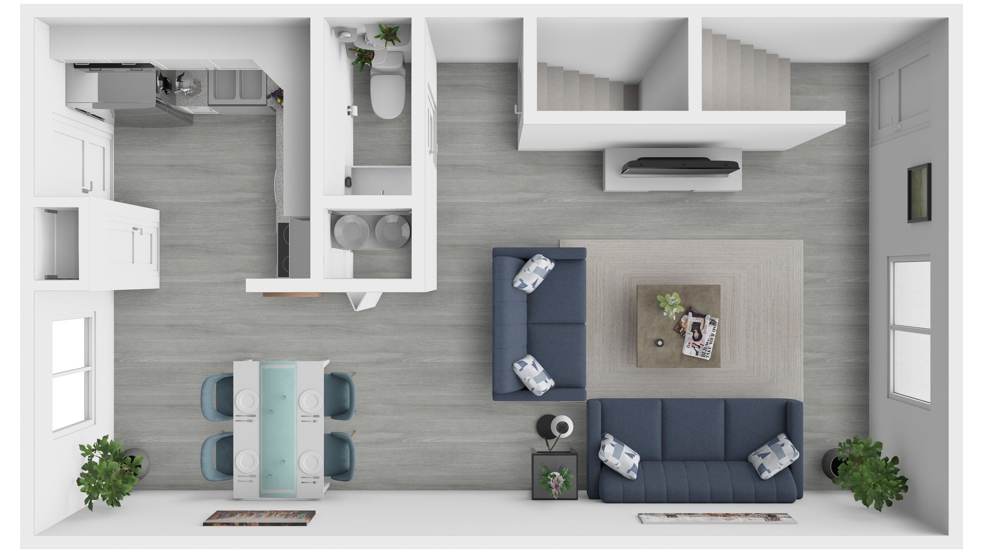 3 Bed 1.5 Bath