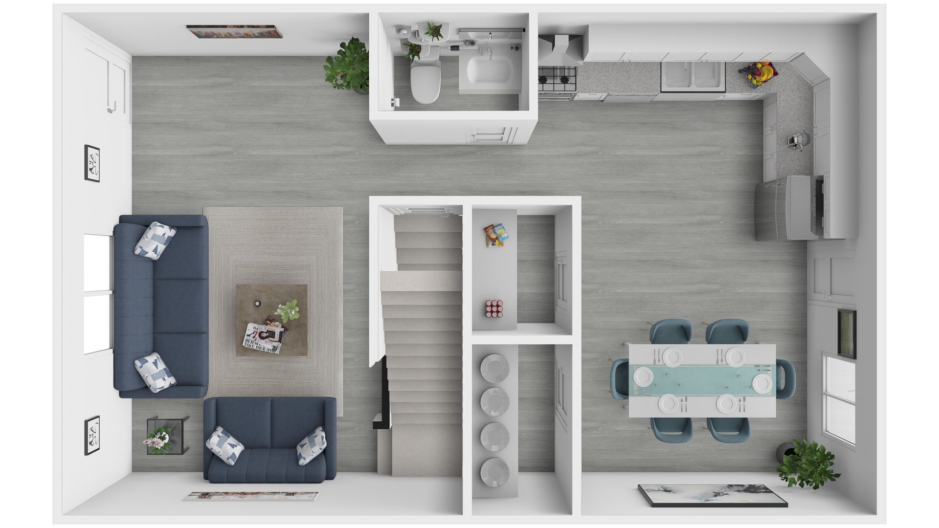 2 Bed 2.5 Bath