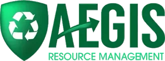 A green logo for aegis resource management