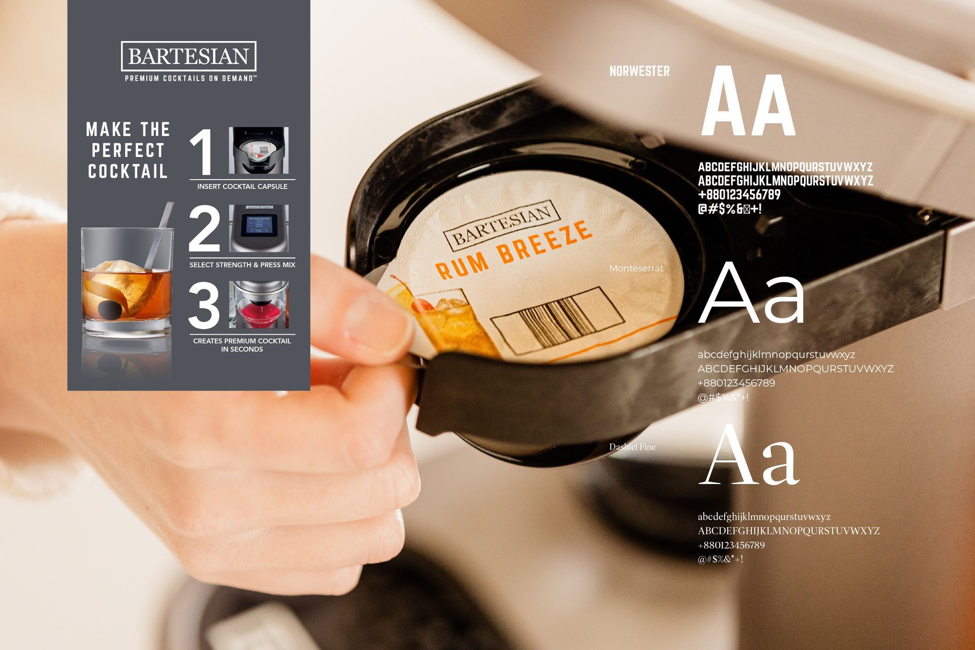 typography and corporate branding - food industry & retail products